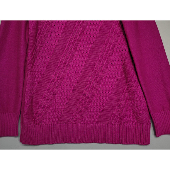 Coldwater Creek Sweater Womens Small Knit Pullover Cowl Neck Retro Winter Preppy - Picture 4 of 12